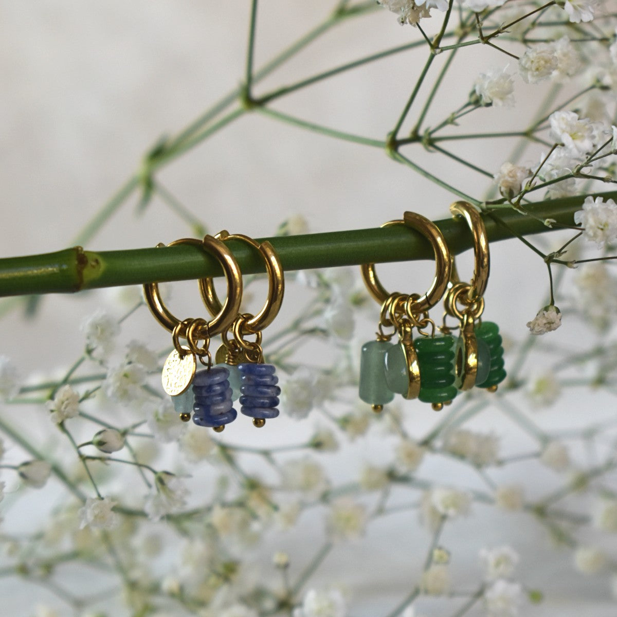 Gaia Charm Hoops