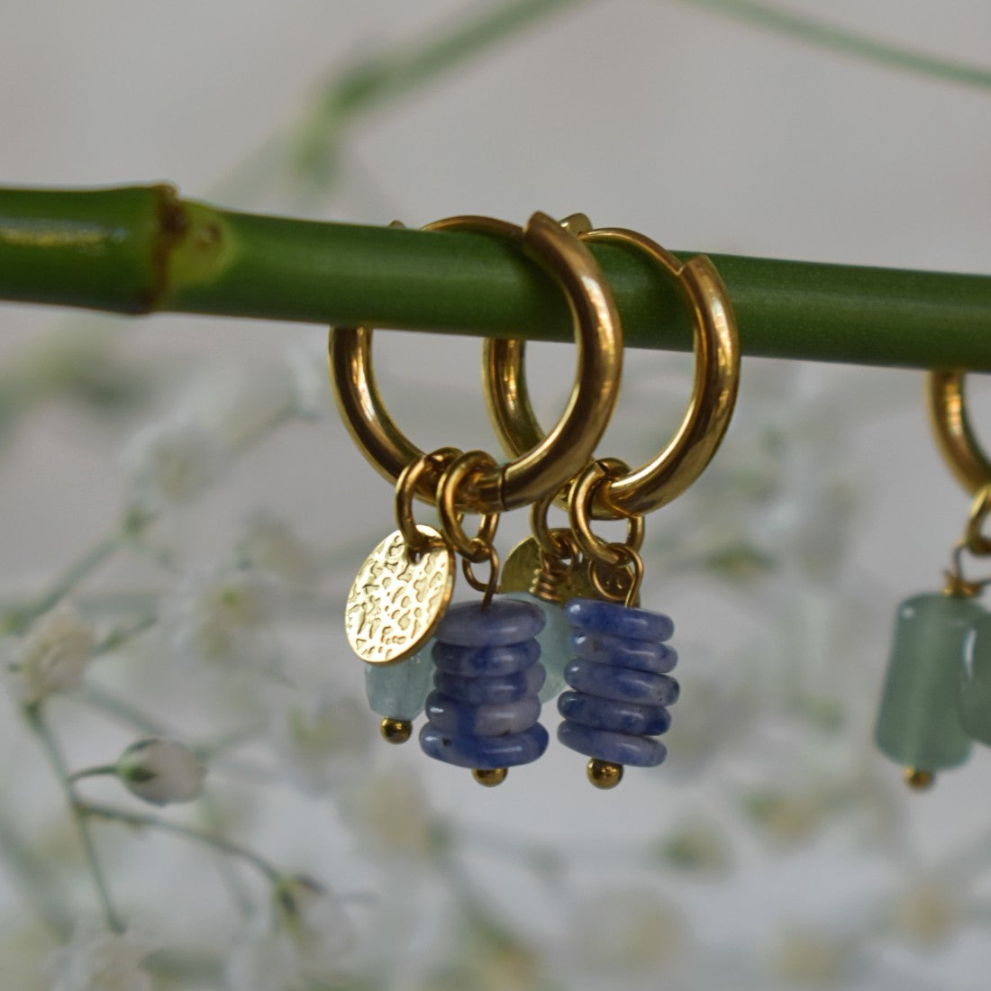 Gaia Charm Hoops