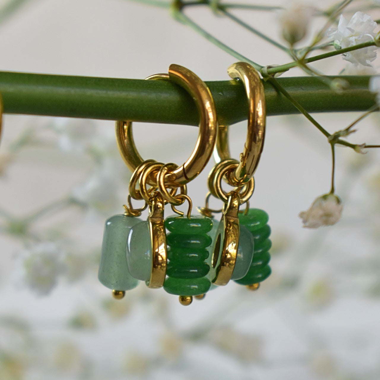 Gaia Charm Hoops