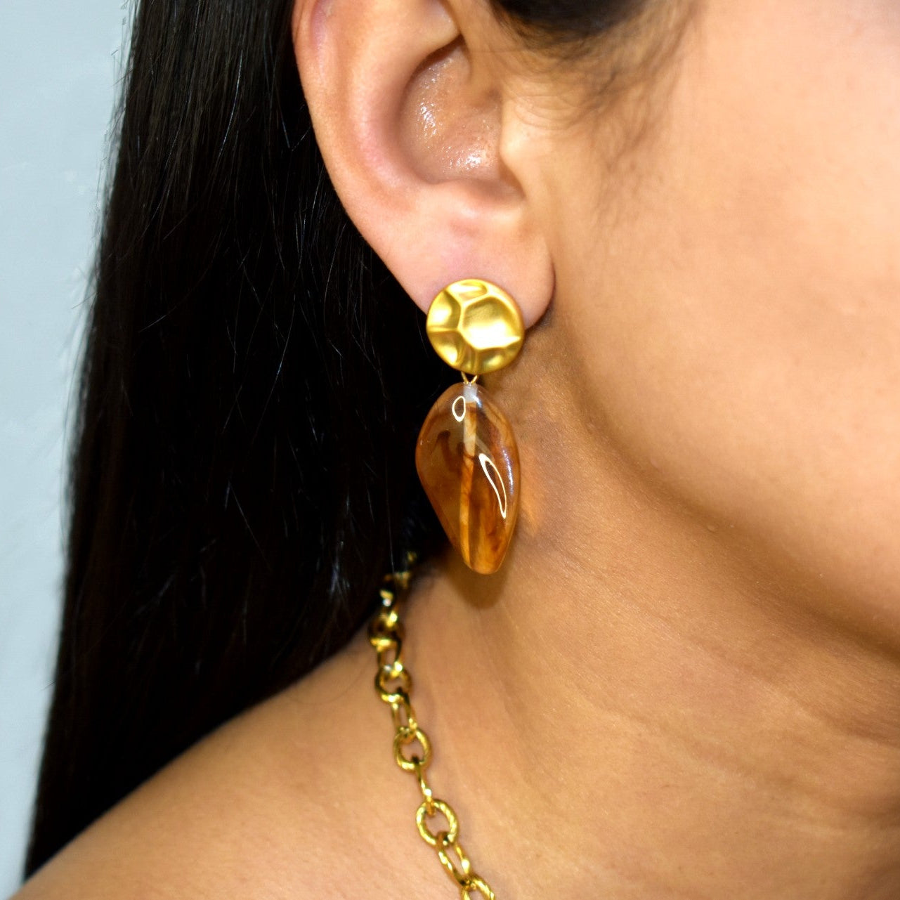 Golden Wave Earrings