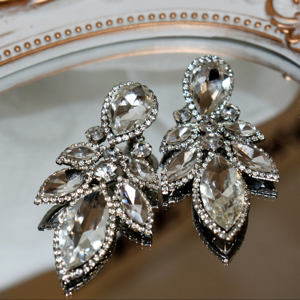 Luxe Teardrop Crystal Earrings