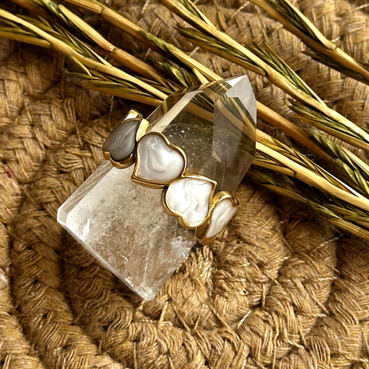 Golden Pearl Ring