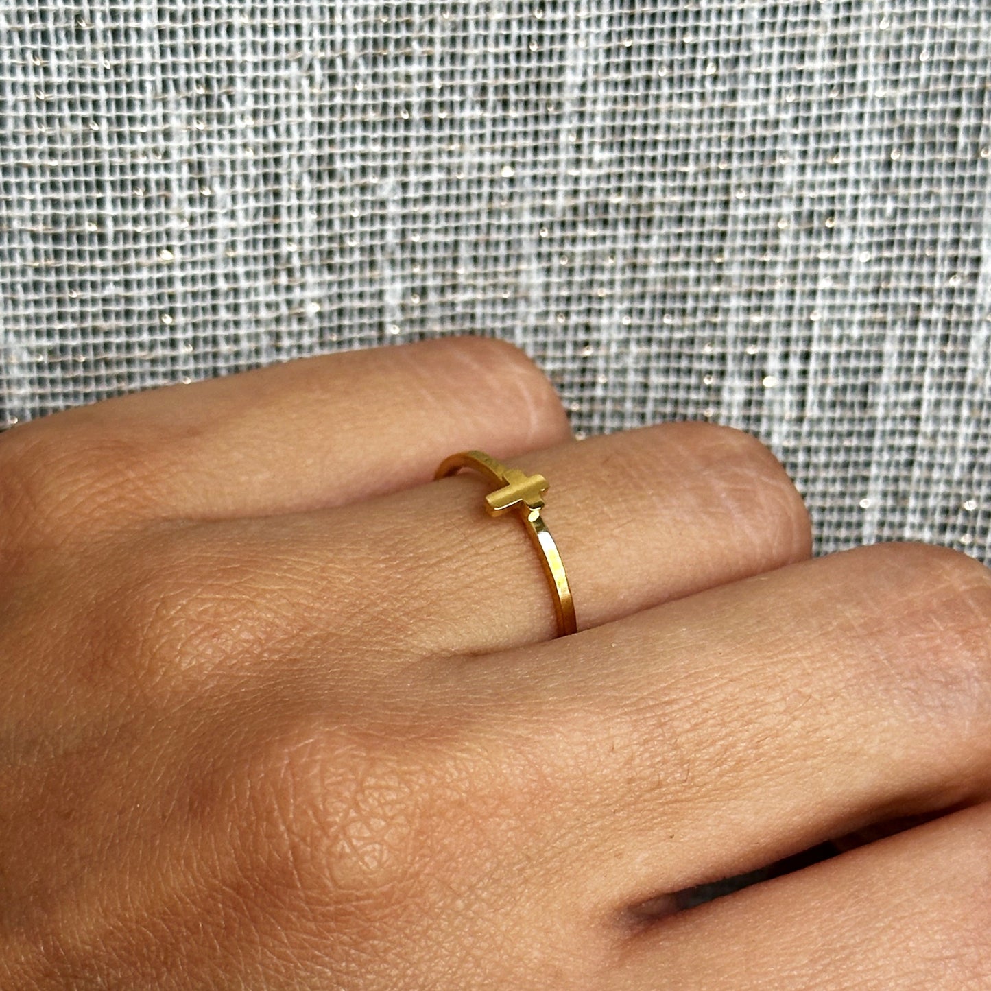 Tiny Cross Ring