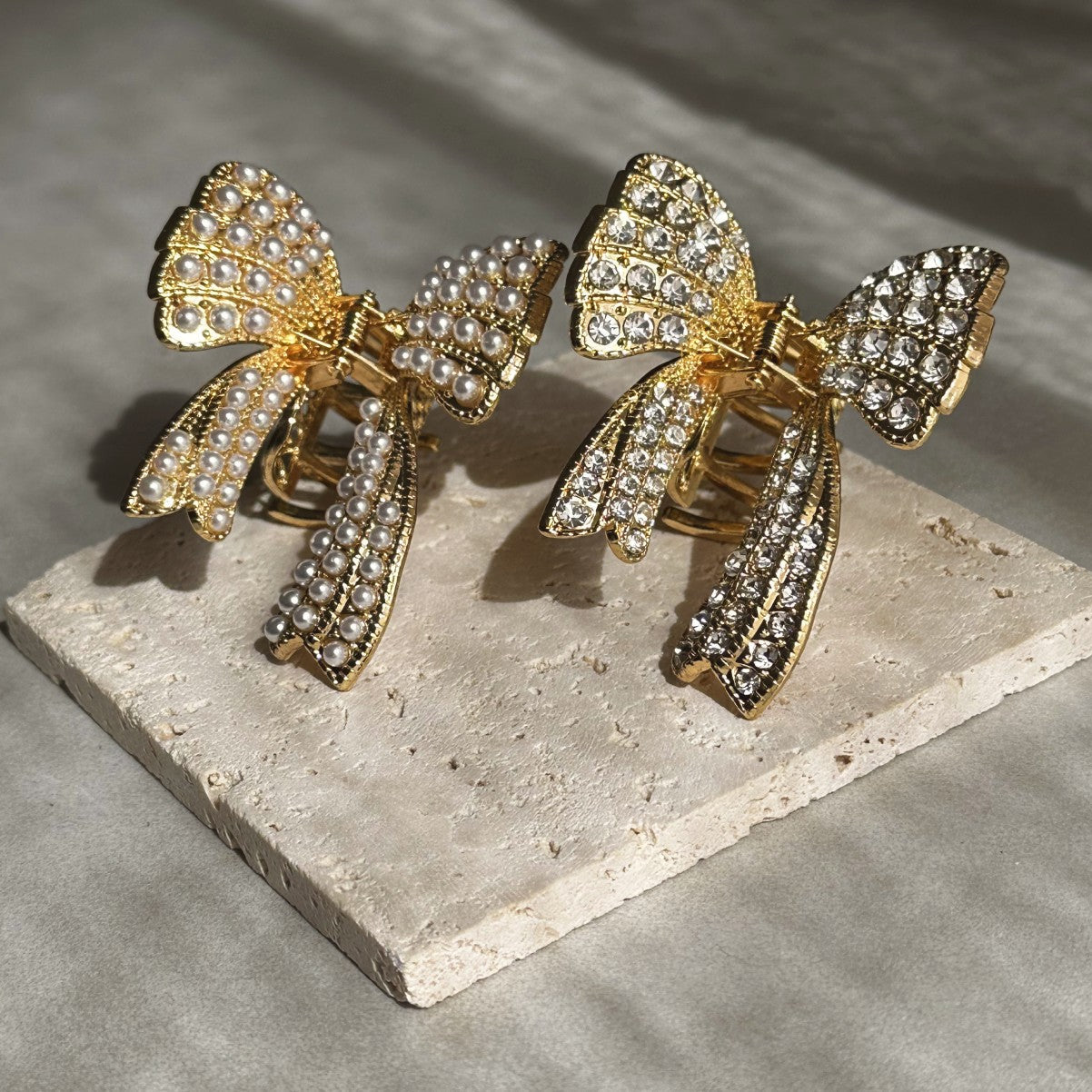 Golden Bow Hair Clip