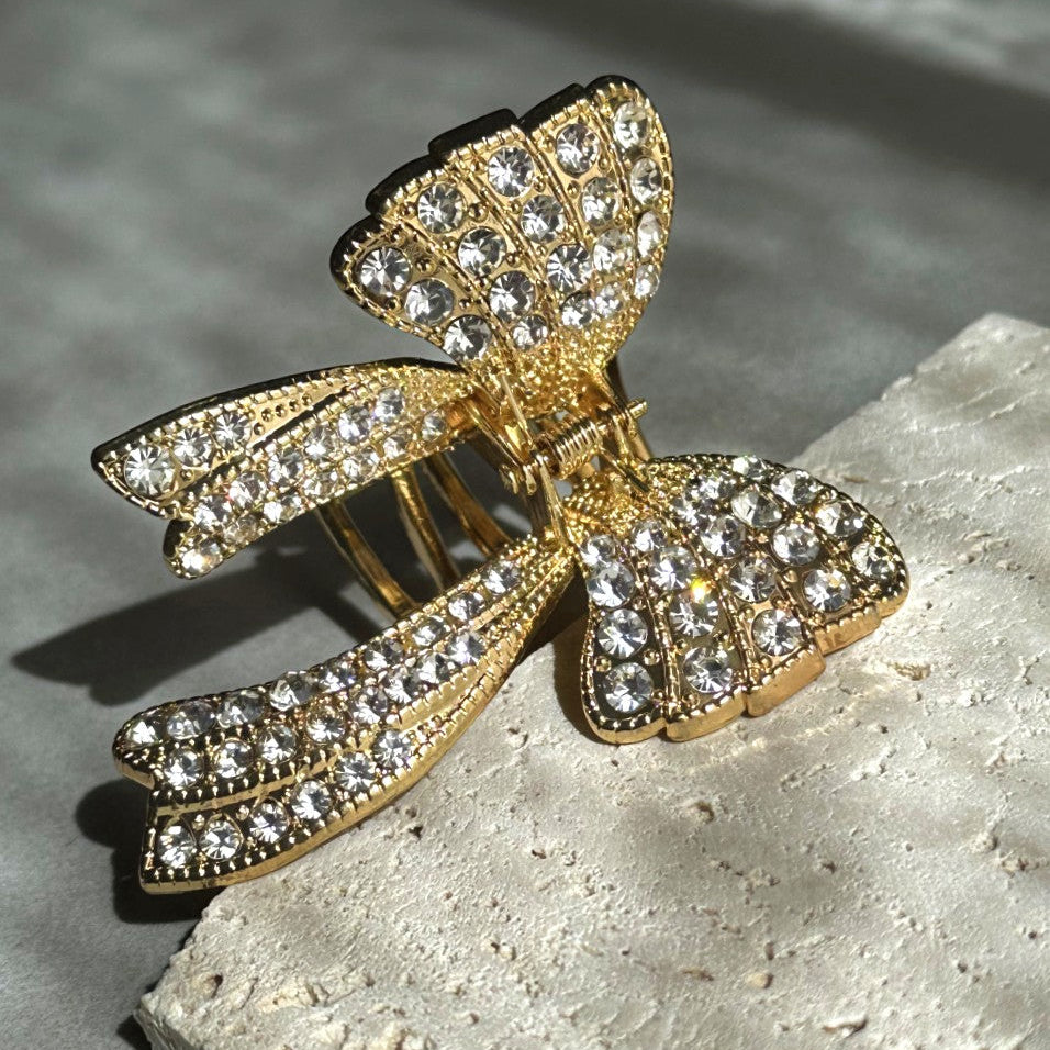 Golden Bow Hair Clip