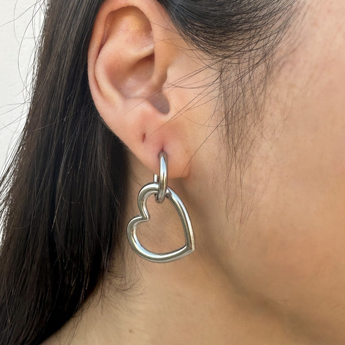 Heart Drop Earrings