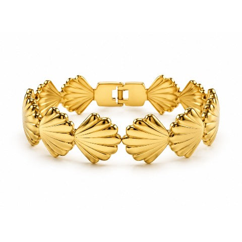 Golden Tide Shell Bracelet