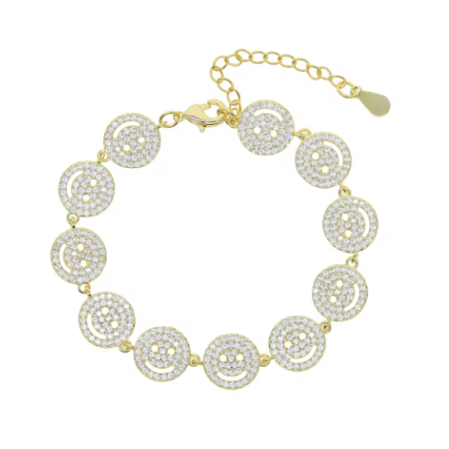 Smiley Zircon Bracelet