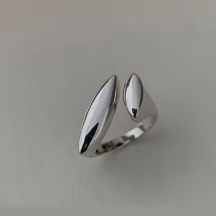 Sleek Modern Silver Ring