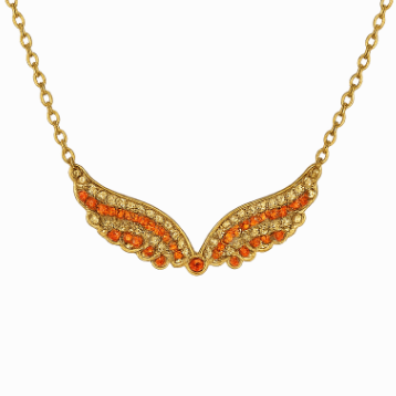 Amber Wings Necklace