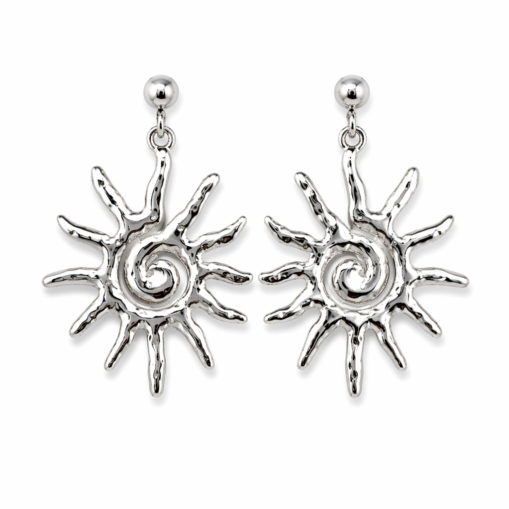 Golden Sun Drop Earrings