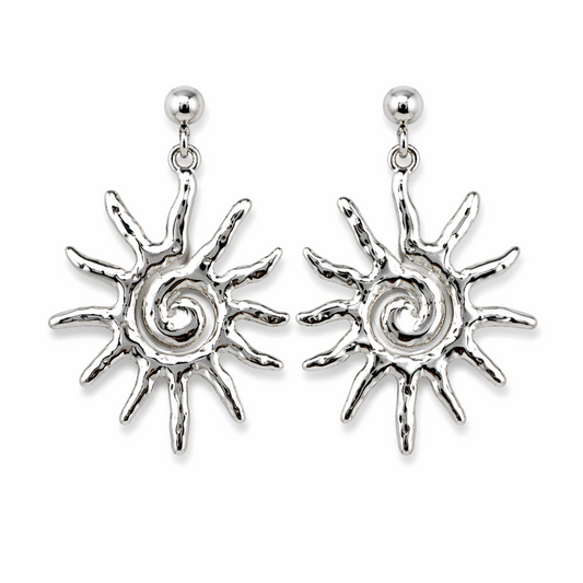 Golden Sun Drop Earrings